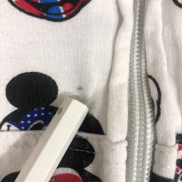 Disney World Sweater Girl Extra Large White Mickey Mouse Allover Print Hoodie - Picture 2 of 7